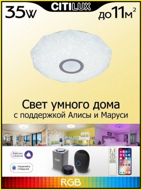 Накладной светильник Citilux Диамант Смарт CL713A30G в Ревде - revda.ok-mebel.com | фото 3