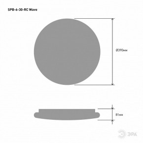 Накладной светильник Эра Классик SPB-6-30-RC Wave в Ревде - revda.ok-mebel.com | фото 5