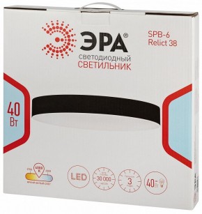 Накладной светильник Эра Relict Relict 38 SPB-6-40 4К BK в Ревде - revda.ok-mebel.com | фото 6