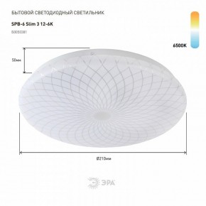 Накладной светильник Эра Slim SPB-6 Slim 3 12-6K в Ревде - revda.ok-mebel.com | фото 2
