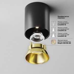 Накладной светильник Maytoni Alfa LED C064CL-12W4K-RD-B в Ревде - revda.ok-mebel.com | фото 3