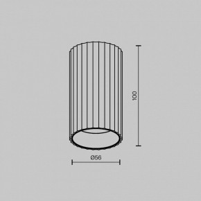 Накладной светильник Maytoni Calipso C106CL-01-GU10-B в Ревде - revda.ok-mebel.com | фото 6