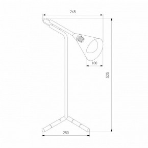 Настольная лампа декоративная Eurosvet Enigma 01186/1 черный в Ревде - revda.ok-mebel.com | фото 3