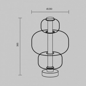 Настольная лампа декоративная Maytoni Atmos MOD364TL-L15B3K в Ревде - revda.ok-mebel.com | фото 5