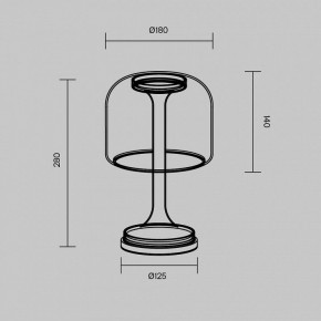 Настольная лампа декоративная Maytoni Spirito MOD286TL-L8G3K в Ревде - revda.ok-mebel.com | фото 4