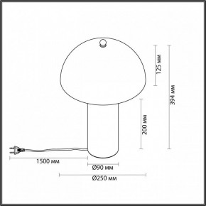 Настольная лампа декоративная Odeon Light Rufina 7088/2T в Ревде - revda.ok-mebel.com | фото 4