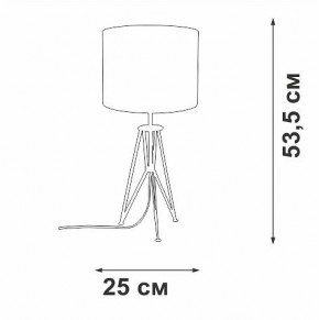 Настольная лампа декоративная Vitaluce V2834 V2834-1/1L в Ревде - revda.ok-mebel.com | фото 2