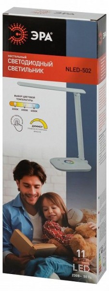 Настольная лампа офисная Эра  NLED-502-11W-W в Ревде - revda.ok-mebel.com | фото 6