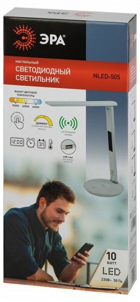 Настольная лампа офисная Эра  NLED-505-10W-W в Ревде - revda.ok-mebel.com | фото 5