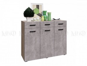 Нэнси New Комод ЛДСП (3д+3ящ) Бетон светлый/Сонома в Ревде - revda.ok-mebel.com | фото
