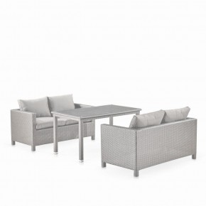 Обеденный комплект плетеной мебели с диванами T256C/S59C-W85 Latte в Ревде - revda.ok-mebel.com | фото
