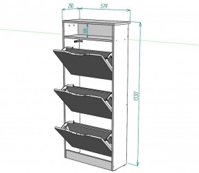 Обувница W10 в Ревде - revda.ok-mebel.com | фото 3