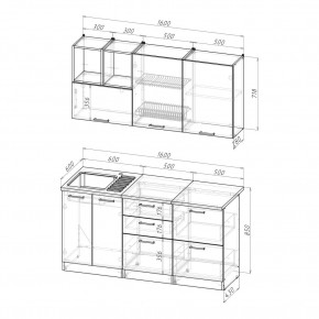 ОЛЬГА Кухонный гарнитур Стандарт 4 (1600 мм) в Ревде - revda.ok-mebel.com | фото 2