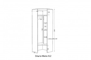 ОЛЬГА-МИЛК 9.2 Шкаф угловой с зеркалом в Ревде - revda.ok-mebel.com | фото 2