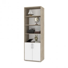 ОЛИВИЯ О21 Шкаф-стеллаж (дуб серый/белый) в Ревде - revda.ok-mebel.com | фото