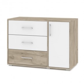 ОЛИВИЯ О63 Комод (дуб серый/белый) в Ревде - revda.ok-mebel.com | фото