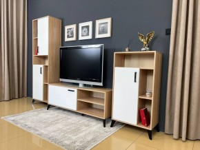 ОСКАР TRIO Гостиная (дуб золотой/белый) в Ревде - revda.ok-mebel.com | фото 3