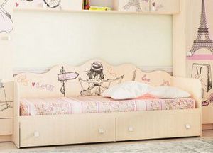 Кровать для детской КР24 Париж в Ревде - revda.ok-mebel.com | фото 2