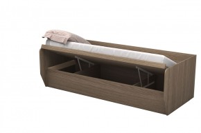 Кровать Зефир 1 с ПМ (Дуб Крафт белый) в Ревде - revda.ok-mebel.com | фото 3