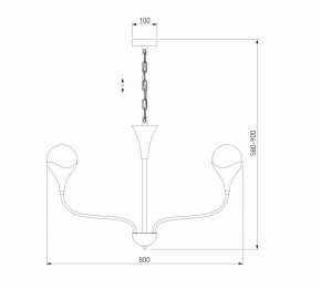 Подвесная люстра Eurosvet Calyx 60169/6 никель в Ревде - revda.ok-mebel.com | фото 3