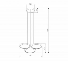 Подвесная люстра Eurosvet Crespella 90034/3 золото в Ревде - revda.ok-mebel.com | фото 5
