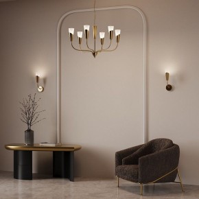 Подвесная люстра Eurosvet Rhyton 60167/6 латунь в Ревде - revda.ok-mebel.com | фото 6