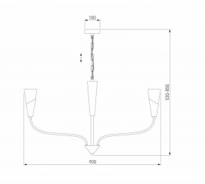 Подвесная люстра Eurosvet Rhyton 60167/8 латунь в Ревде - revda.ok-mebel.com | фото 6