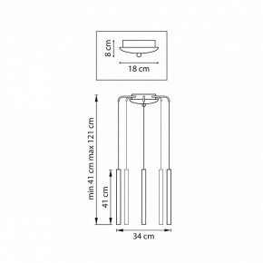 Подвесная люстра Lightstar Tubo L5T747247 в Ревде - revda.ok-mebel.com | фото 3