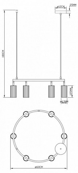 Подвесная люстра Moderli Cora V11601-6P в Ревде - revda.ok-mebel.com | фото 7
