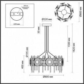 Подвесная люстра Odeon Light Magnet 5407/92L в Ревде - revda.ok-mebel.com | фото 6