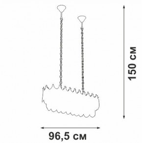 Подвесная люстра Vitaluce V58120 V58120-8/11 в Ревде - revda.ok-mebel.com | фото 3
