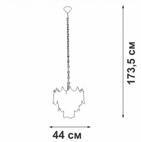 Подвесная люстра Vitaluce V58120 V58120-8/5 в Ревде - revda.ok-mebel.com | фото 3