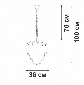 Подвесная люстра Vitaluce V5887 V5887-8/7 в Ревде - revda.ok-mebel.com | фото 5