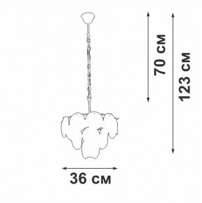Подвесная люстра Vitaluce V5888 V5888-8/7 в Ревде - revda.ok-mebel.com | фото 3