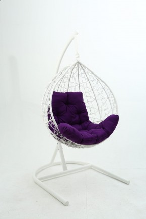 Подвесное кресло Бароло (белый/фиолетовый) в Ревде - revda.ok-mebel.com | фото