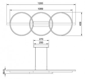 Подвесной светильник Arte Lamp Fluido A3913SP-24BK в Ревде - revda.ok-mebel.com | фото 3