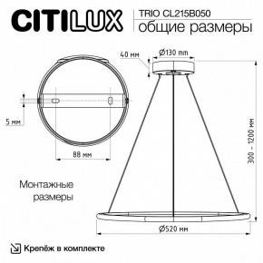 Подвесной светильник Citilux Trio CL215B050 в Ревде - revda.ok-mebel.com | фото 9