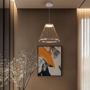 Подвесной светильник Eurosvet Cesta 40016/1 LED коричневый в Ревде - revda.ok-mebel.com | фото 4