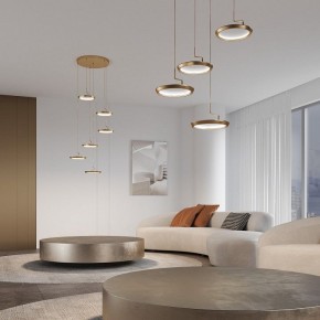 Подвесной светильник Eurosvet Crespella 90034/6 золото в Ревде - revda.ok-mebel.com | фото 4