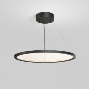 Подвесной светильник горизонтальный VEIL, 35 Вт, ?600?В1500 мм, LED 2700-6000K, IP20, пульт Д/У (в комплекте), черный, алюминий, акрил в Ревде - revda.ok-mebel.com | фото