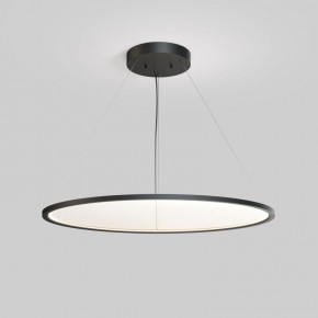 Подвесной светильник горизонтальный VEIL, 80 Вт, ?1000?В1500 мм, LED 2700-6000K, IP20, пульт Д/У (в комплекте), черный, алюминий, акрил в Ревде - revda.ok-mebel.com | фото