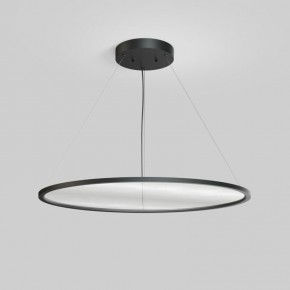 Подвесной светильник горизонтальный VEIL, 80 Вт, ?1000?В1500 мм, LED 2700-6000K, IP20, пульт Д/У (в комплекте), черный, алюминий, акрил в Ревде - revda.ok-mebel.com | фото 2