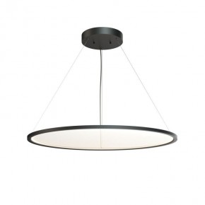 Подвесной светильник горизонтальный VEIL, 80 Вт, ?1000?В1500 мм, LED 2700-6000K, IP20, пульт Д/У (в комплекте), черный, алюминий, акрил в Ревде - revda.ok-mebel.com | фото 4