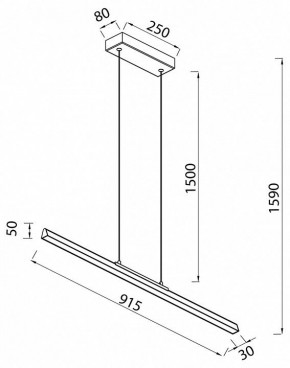 Подвесной светильник Mantra Lineal 8957 в Ревде - revda.ok-mebel.com | фото 4