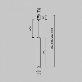 Подвесной светильник Maytoni Focus Led TR155-1-5W3K-BS в Ревде - revda.ok-mebel.com | фото 4