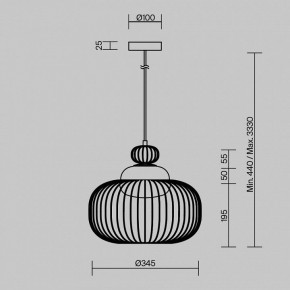 Подвесной светильник Maytoni Levitation MOD376PL-01G в Ревде - revda.ok-mebel.com | фото 5