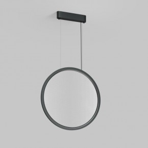 Подвесной светильник вертикальный VEIL, 35 Вт, ?600?2100 мм, LED 2700-6000K, IP20, пульт Д/У (в комплекте), черный, алюминий, акрил в Ревде - revda.ok-mebel.com | фото 4