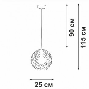 Подвесной светильник Vitaluce V1869 V1869-0/1S в Ревде - revda.ok-mebel.com | фото 6