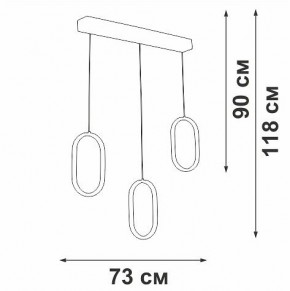 Подвесной светильник Vitaluce V3049 V3049-0/3S в Ревде - revda.ok-mebel.com | фото 4