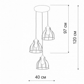 Подвесной светильник Vitaluce V3102 V3102-1/3S в Ревде - revda.ok-mebel.com | фото 2